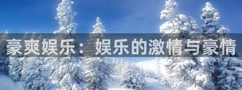 彩客网电脑版：豪爽娱乐：娱乐的激情与豪情